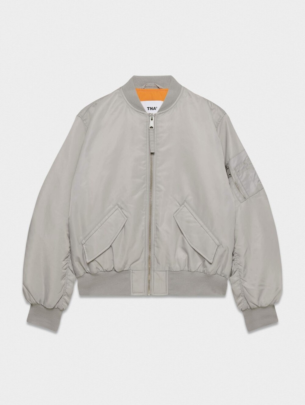 Aritzia TNA Brea Bomber Jacket Ashen Gray Small